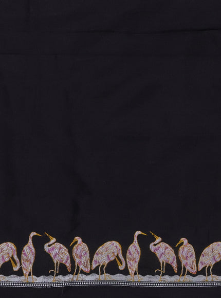Black Banarasi Silk Saree