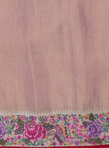 Red Organza Silk Saree