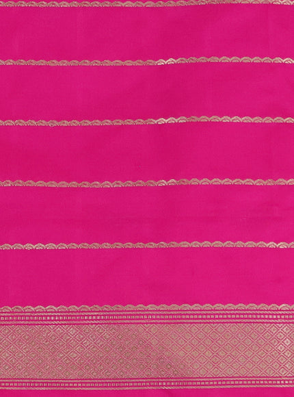 Candy Pink Banarasi Silk Saree