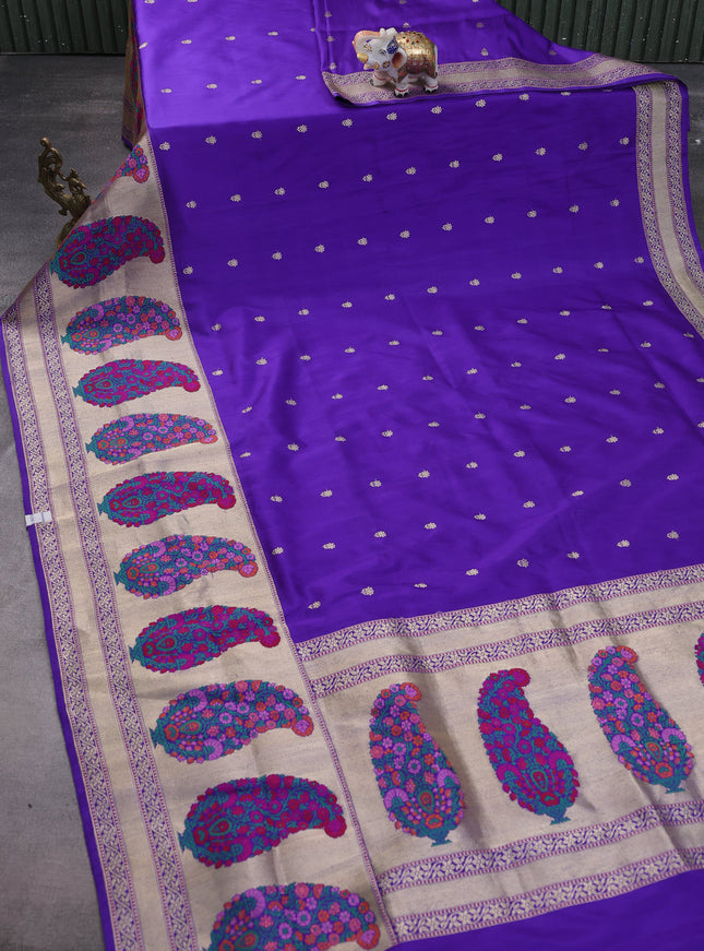 Blue Banarasi Silk Saree