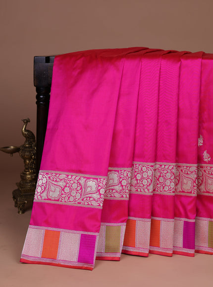 Pink Banarasi Silk Saree