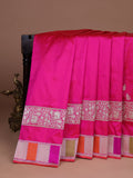 Pink Banarasi Silk Saree
