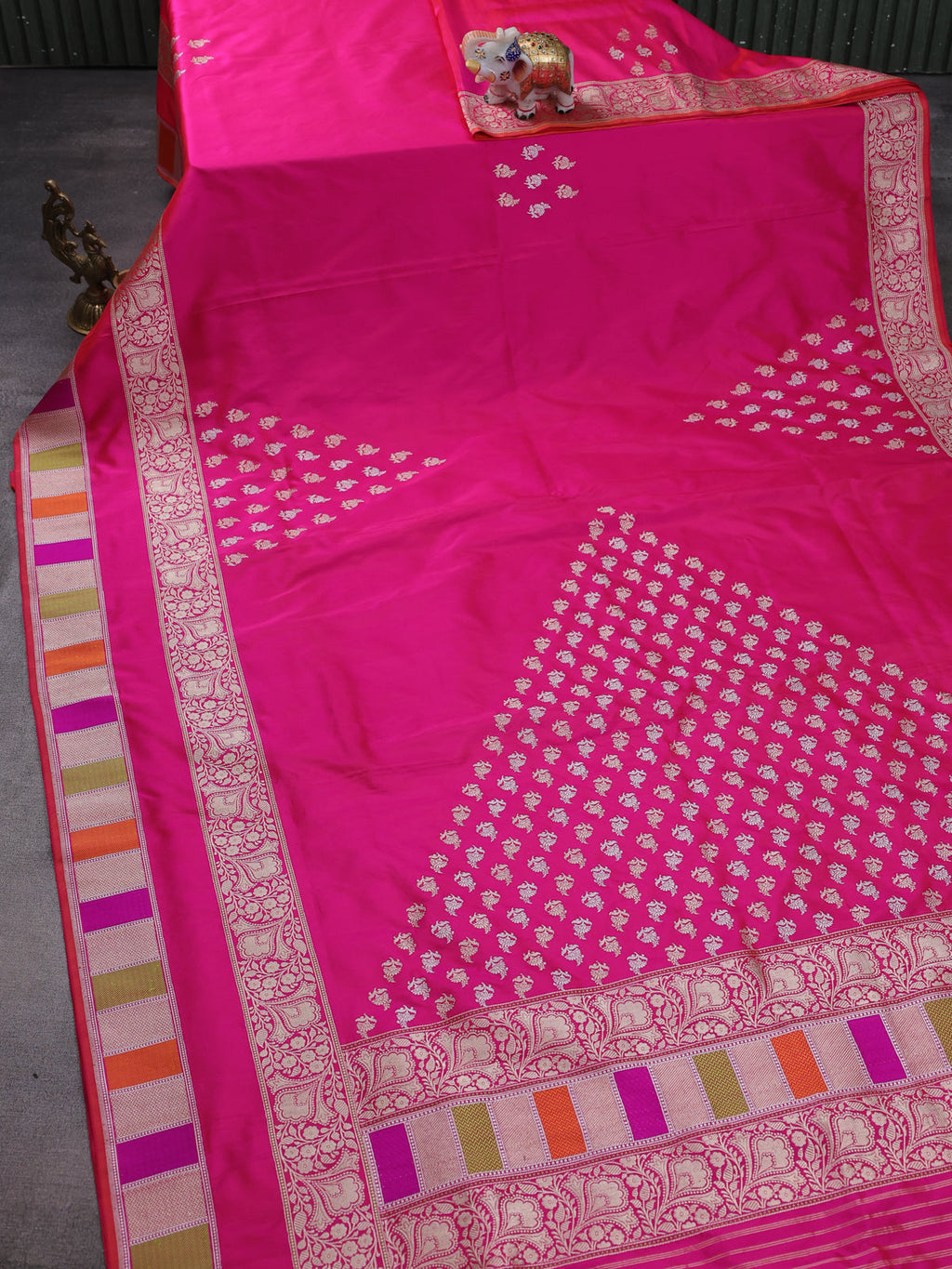 Pink Banarasi Silk Saree