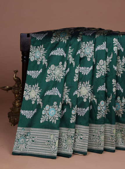 Green Banarasi Silk Saree