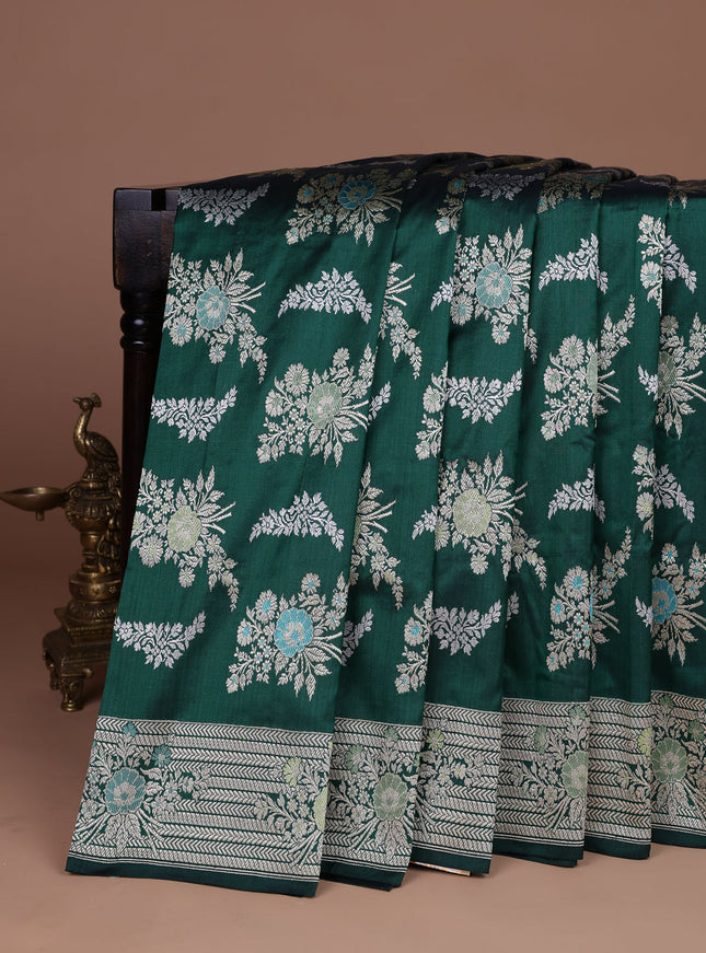 Green Banarasi Silk Saree