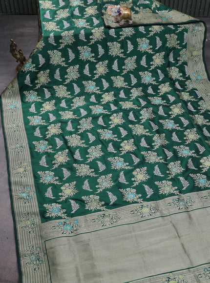 Green Banarasi Silk Saree