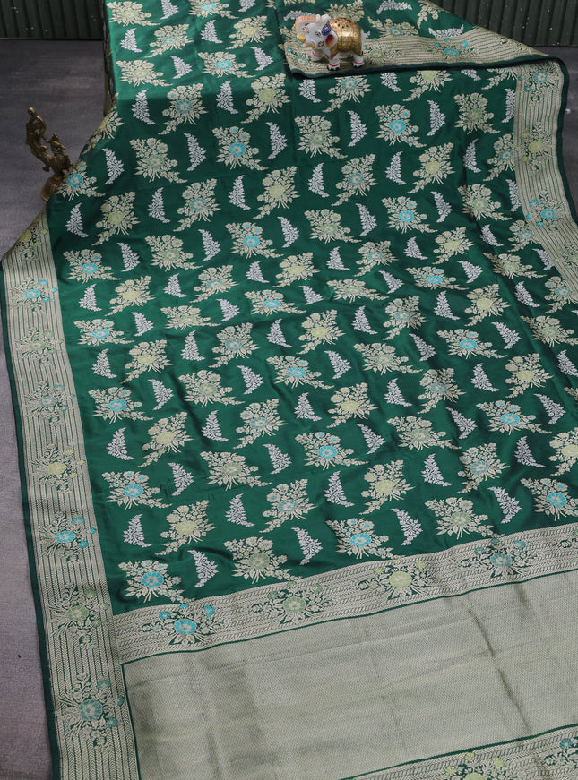 Green Banarasi Silk Saree
