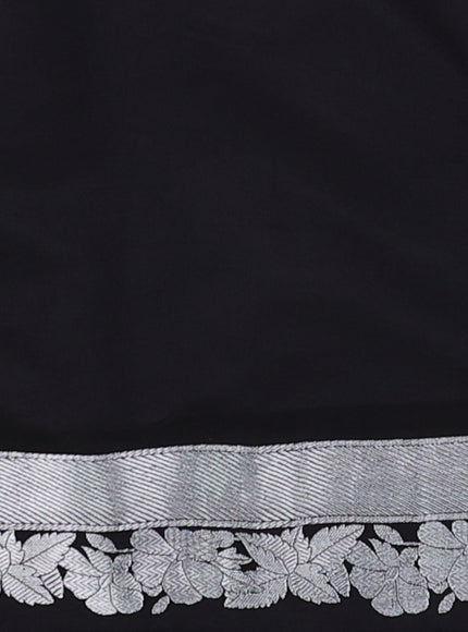 Black Banarasi Silk Saree