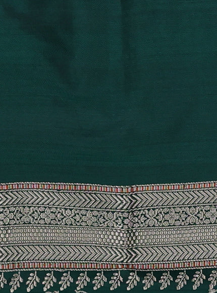 Dark Green Banarasi Silk Saree
