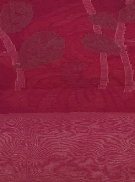 Maroon Banarasi Kora Saree