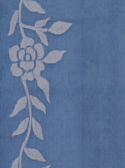 Pastel Blue Banarasi Kora Saree