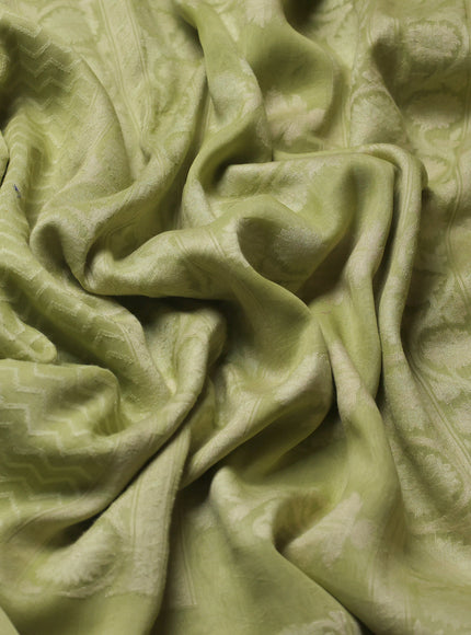 Pista Green Banarasi Cotton Saree