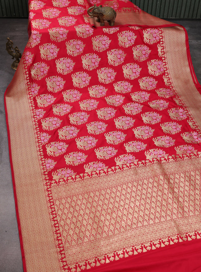 Red Banarasi Silk Saree