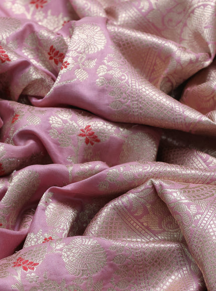 Pastel Pink Banarasi Silk Saree