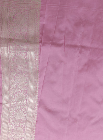 Pastel Pink Banarasi Silk Saree