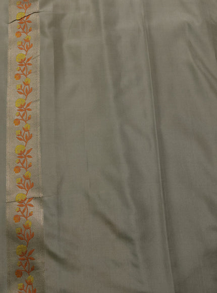 Beige Banarasi Silk Saree