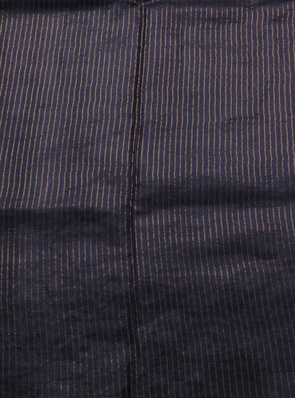 Black Tussar Silk Saree