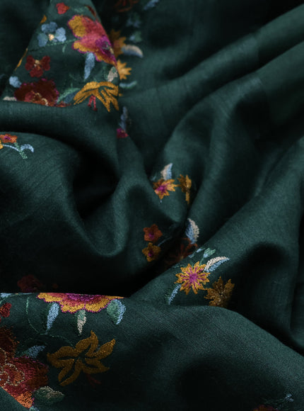 Green Tussar Silk Saree