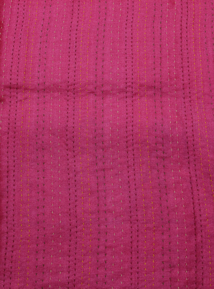 Pink Tussar Silk Saree