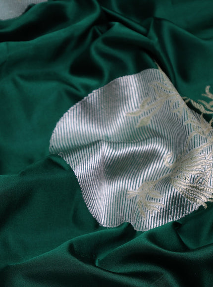 Green - Pink Banarasi Mushru Silk Saree