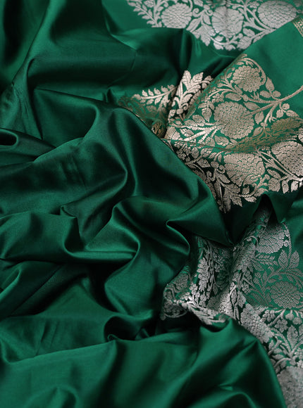 Green - Purple Banarasi Mushru Silk Saree