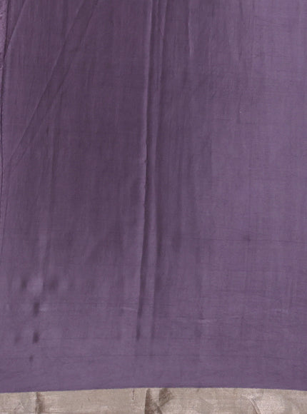 Pastel Lavender Banarasi Mushru Silk Saree