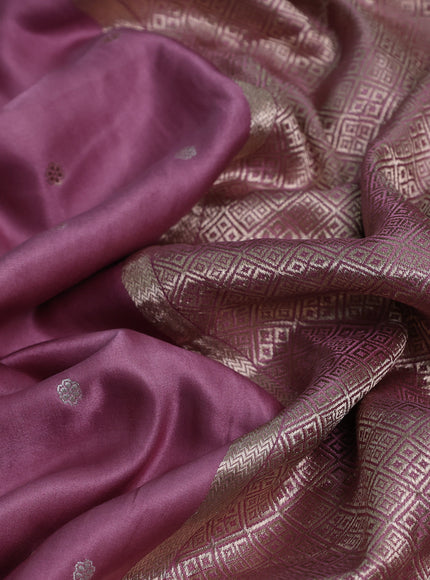 Pastel Pink Banarasi Mushru Silk Saree