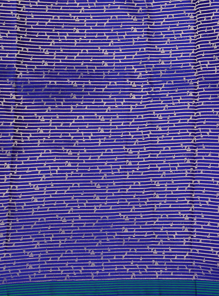 Royal Blue Banarasi Mushru Silk Saree
