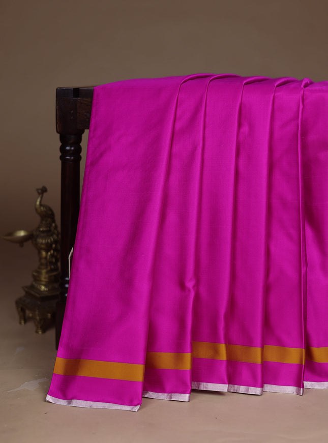 Pink Banarasi Mushru Silk Saree