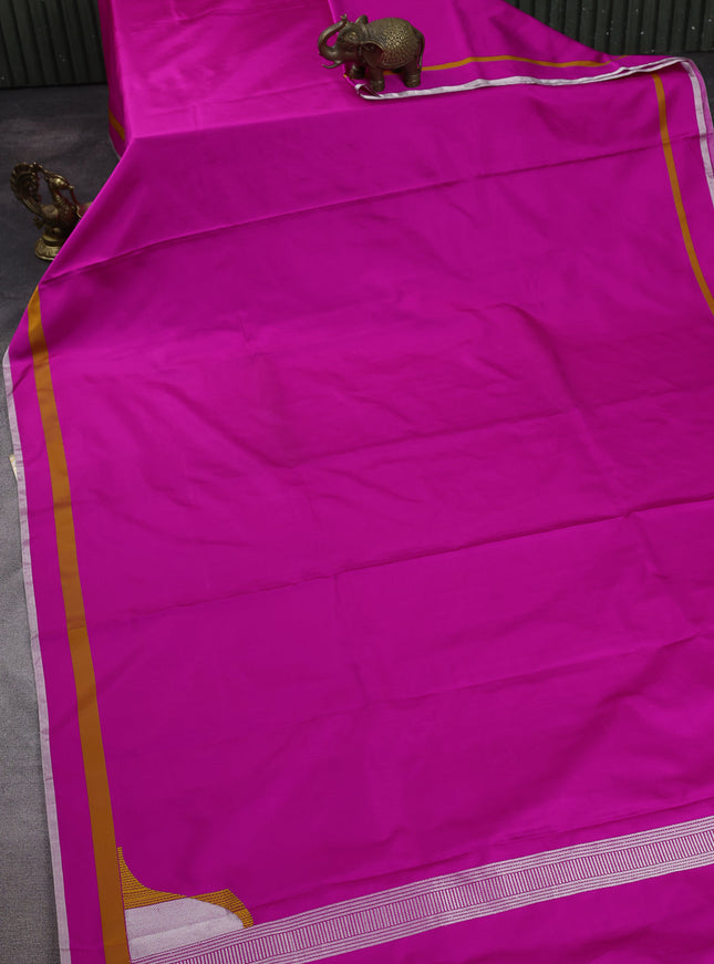 Pink Banarasi Mushru Silk Saree