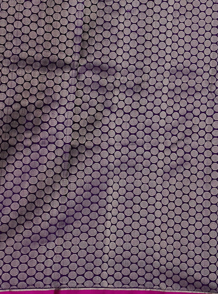 Purple - Pink Banarasi Mushru Silk Saree