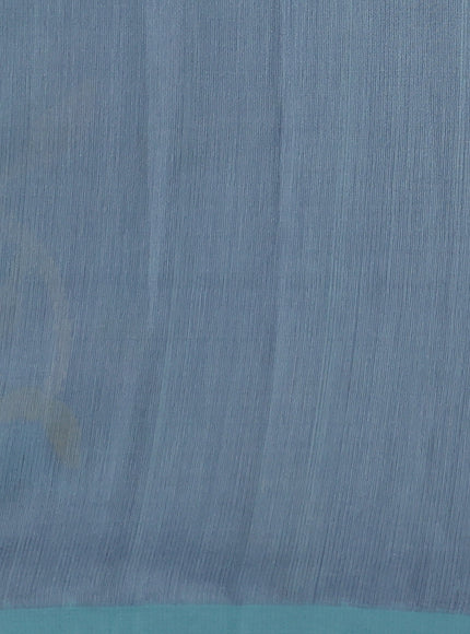 Grey - Firozi Banarasi Dhakai Kora Silk Saree