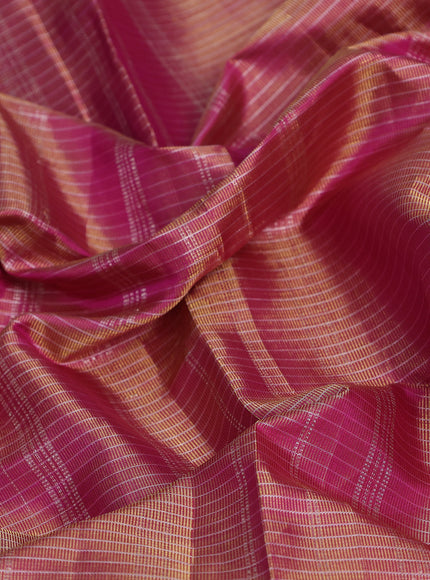 Magenta Pink Kanchipuram Silk Saree