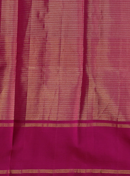 Magenta Pink Kanchipuram Silk Saree