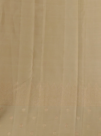 Black - Sandal Kanchipuram Silk Saree