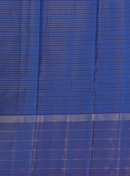 Bluish Purple Kanchipuram Silk Saree