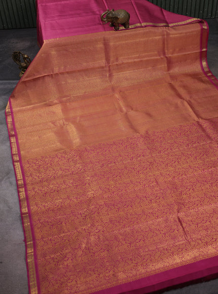 Magenta  Kanchipuram Silk Saree