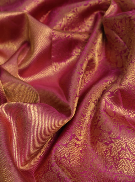 Magenta  Kanchipuram Silk Saree