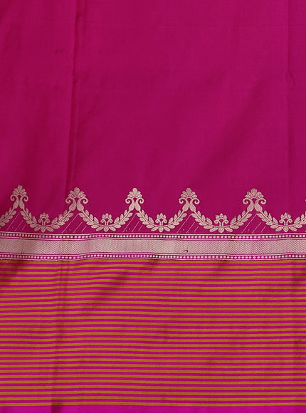 Pink Banarasi Tussar Silk Saree