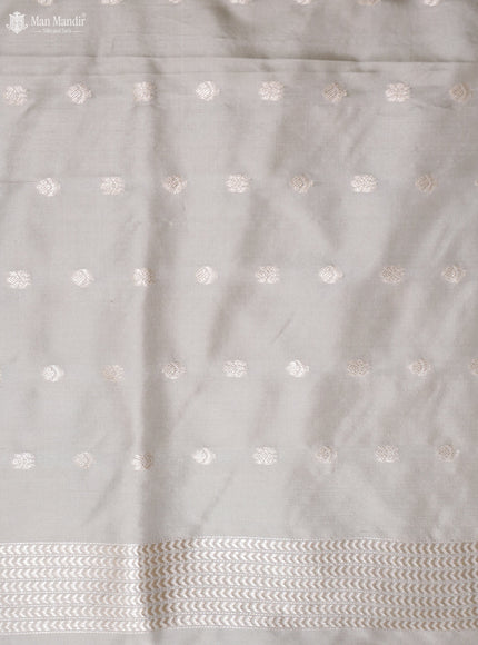 Peach - Beige Banarasi Fekwa Silk Saree