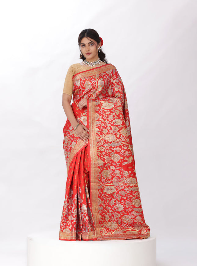 Red Kanchipuram Silk Saree