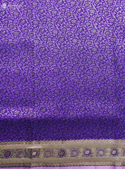 Purple Kanchipuram Silk Saree