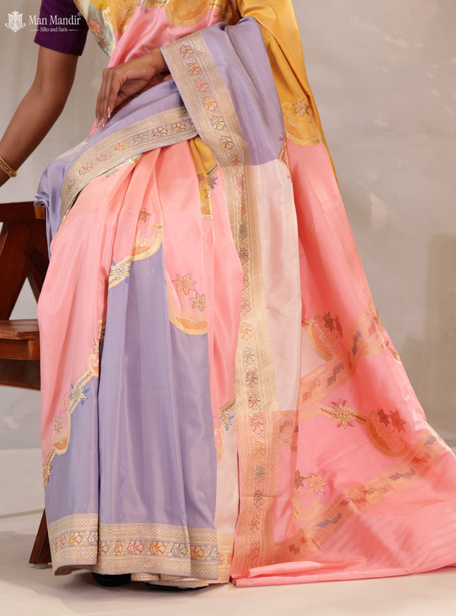 Multi Colour Rangkat Banarasi Kadwa Silk Saree