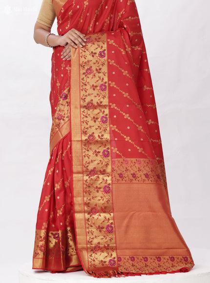 Red Kanchipuram Silk Saree