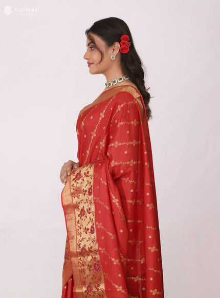 Red Kanchipuram Silk Saree