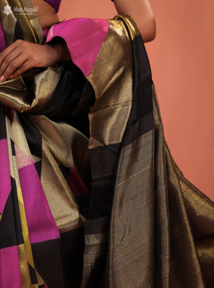 Black Kanchipuram Silk Saree