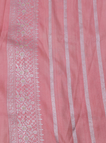 Multi Colour Banarasi Khaddi Tussar Saree