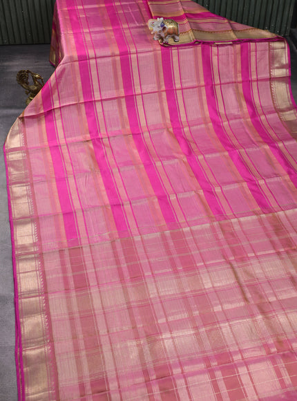 Pink Pure Kanchipuram Silk Saree