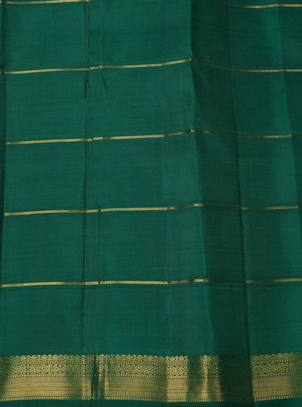 Teal Green-Green Pure Kanchipuram Silk Saree
