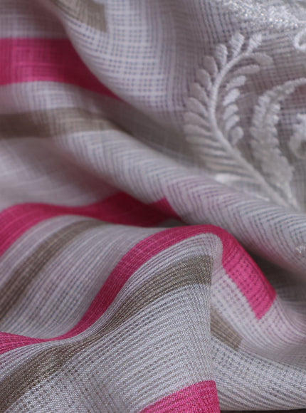 Grey Silk Kota Saree